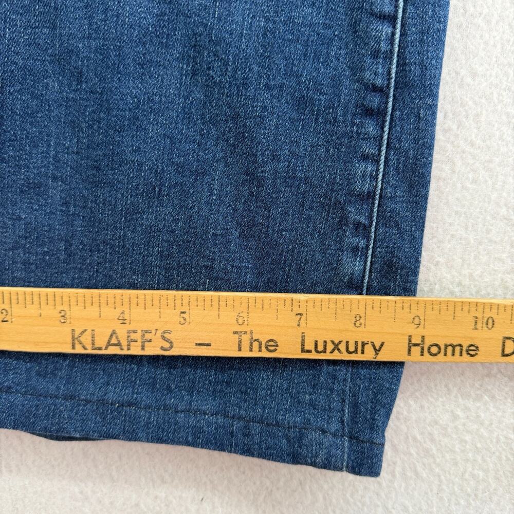 FRAME Jeans Womens 28 Le High Flare Trapunto Stitch Stretch Denim Aurora Blue - Picture 12 of 13